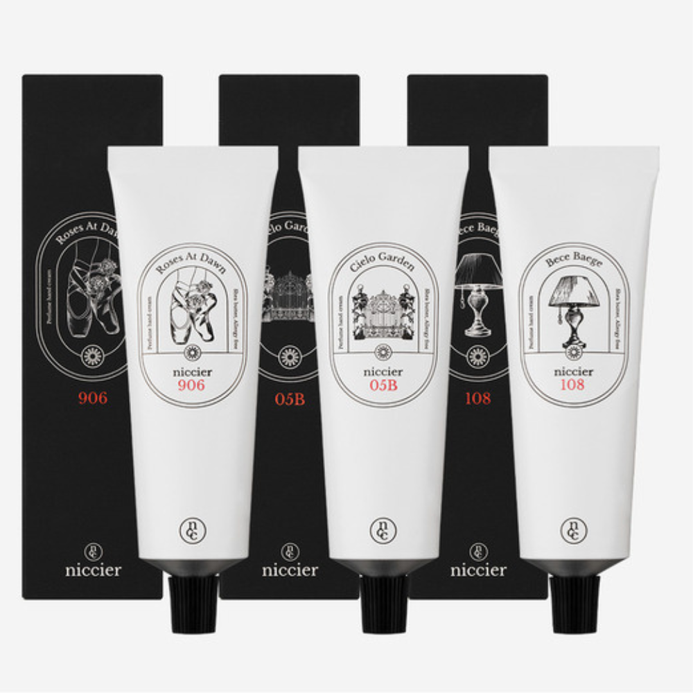 [2026 Lunar New Year Gift Set] niccier [Limited Edition] Heritage Edition Perfume Balm Hand Cream (50ml) - Pick 1 out of 3 (+Shopping Bag)