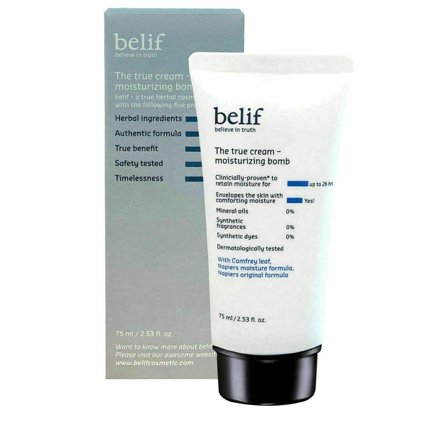 Belif The True Cream Moisturizing Bomb - 75ml (Tube Type Special Edition) korea - Dodoskin