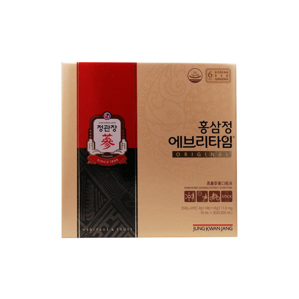 Jung Kwan Jang Everytime 3g Extract Stick Korean Red Ginseng (10ml x 30 stick pouches)