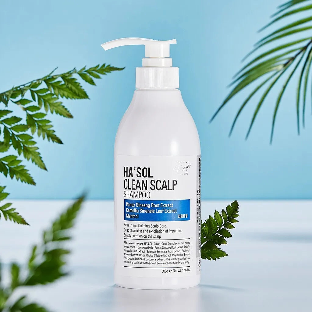 HA'SOL Clean Scalp Shampoo 500g For Oily Hair and Scalp Care - DODOSKIN