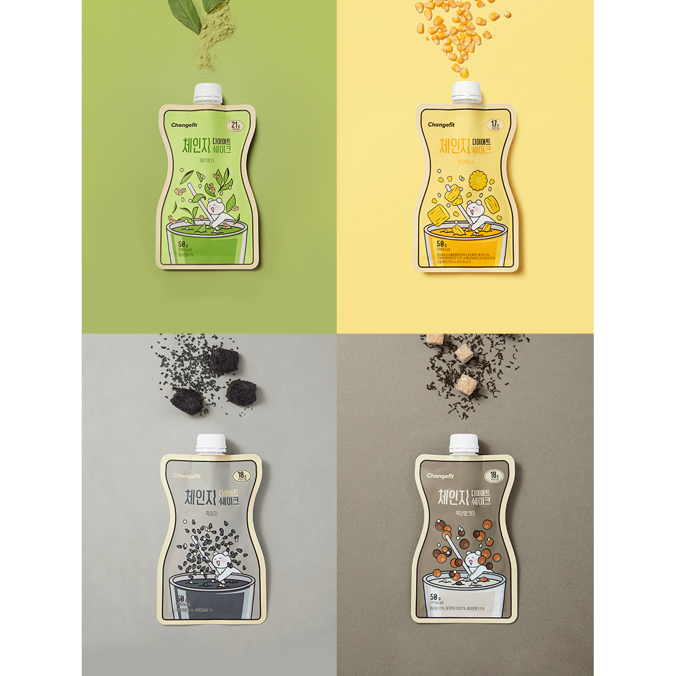 CHANGEFIT Change Diet Shake 14 pouch (4 Type) - DODOSKIN