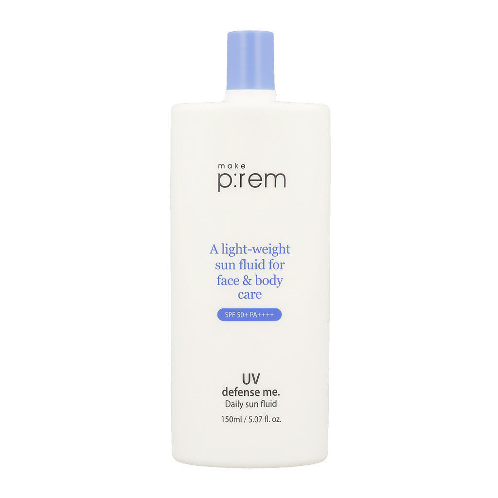 Buy Korean Makep:rem UV Defense Me Daily Sun Fuild SPF50+ PA++++ 150ml online at best price, Just Get it Now