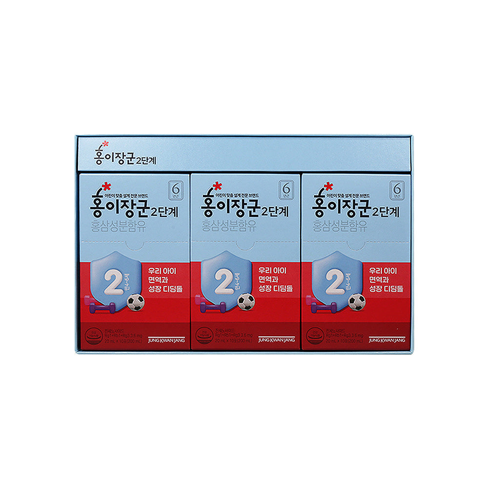 Jung Kwan Jang Kid Tonic Step 2 (Ages 4-6) Korean Red Ginseng 1 box (20ml 30ea)