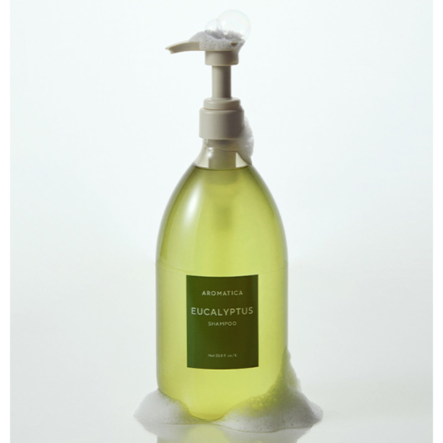 AROMATICA Eucalyptus Anti-Hair Loss Shampoo 1L + Refill 500ml Set
