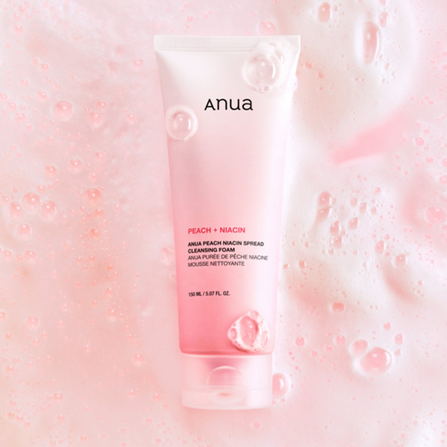 Anua Peach Niacin Spread Cleansing Foam 150ml