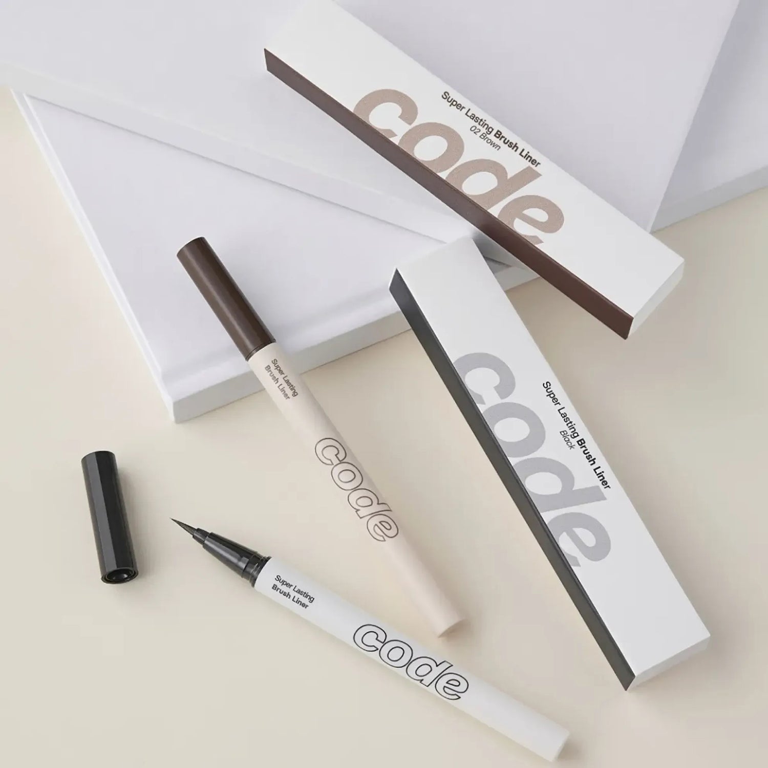 CODE GLOKOLOR Super Lasting Brush Liner 0.6g 2colors