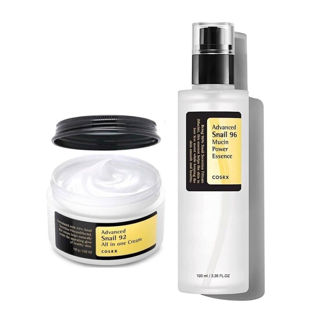 COSRX Advanced Snail 96 Mucin Power Essence 100ml + Snail 92 All In One Cream 100g