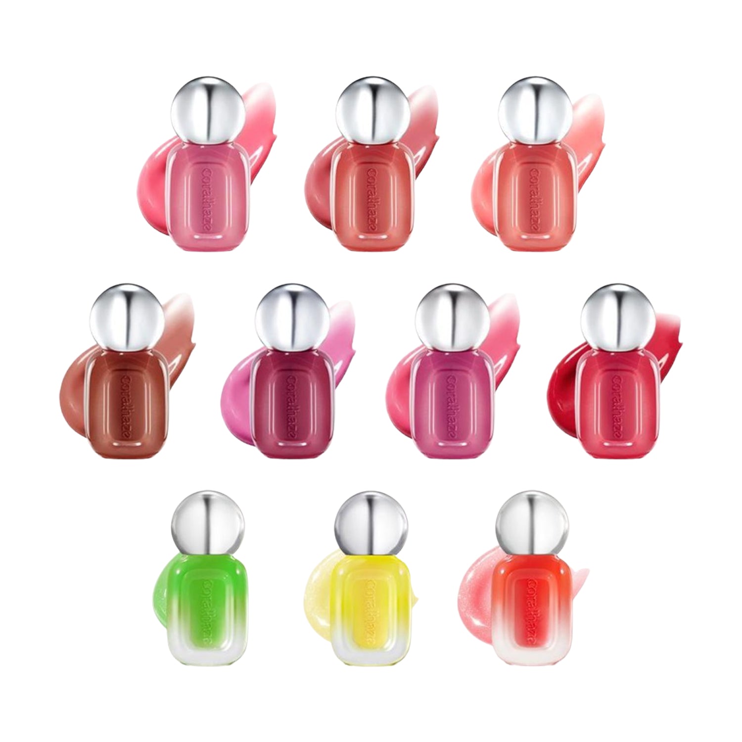 Coralhaze Fruity Jam Cheong Gloss 10 Colors