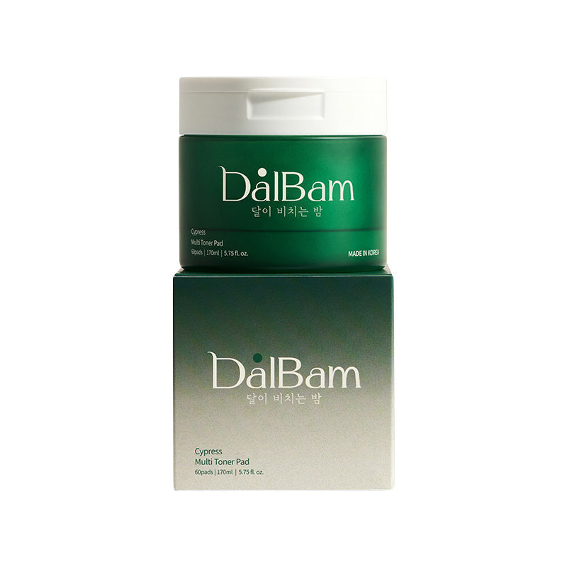 DalBam Cypress Multi-Benefit Hinoki Water Toner Pad  170ml 60 Sheets