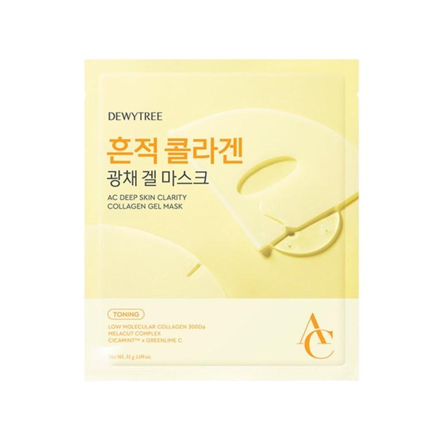Dewytree AC Deep Skin Clarity Collagen Gel Mask 4ea