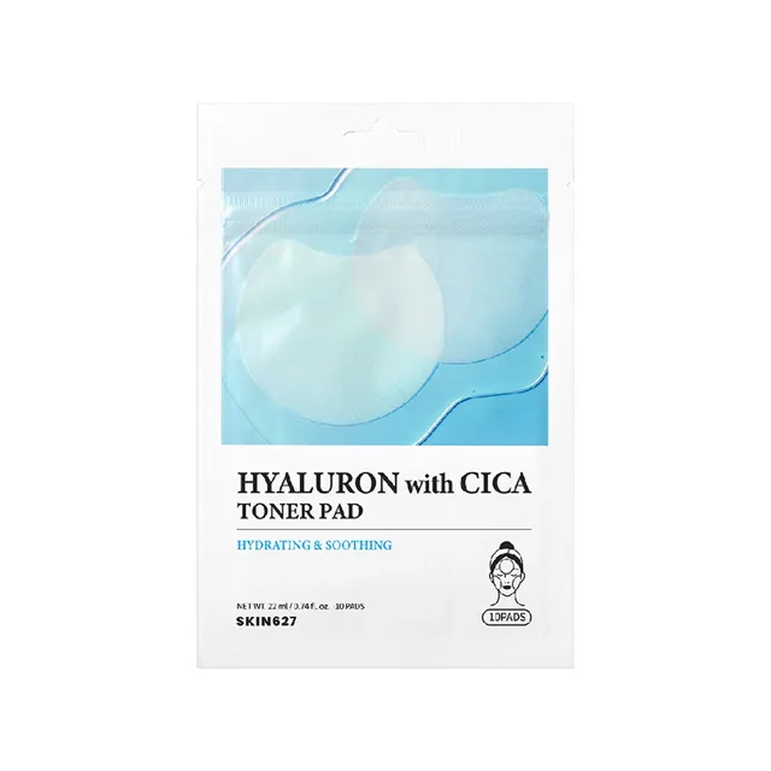 EUNYUL SKIN627 Hyaluron With Cica Toner Pad 10pcs