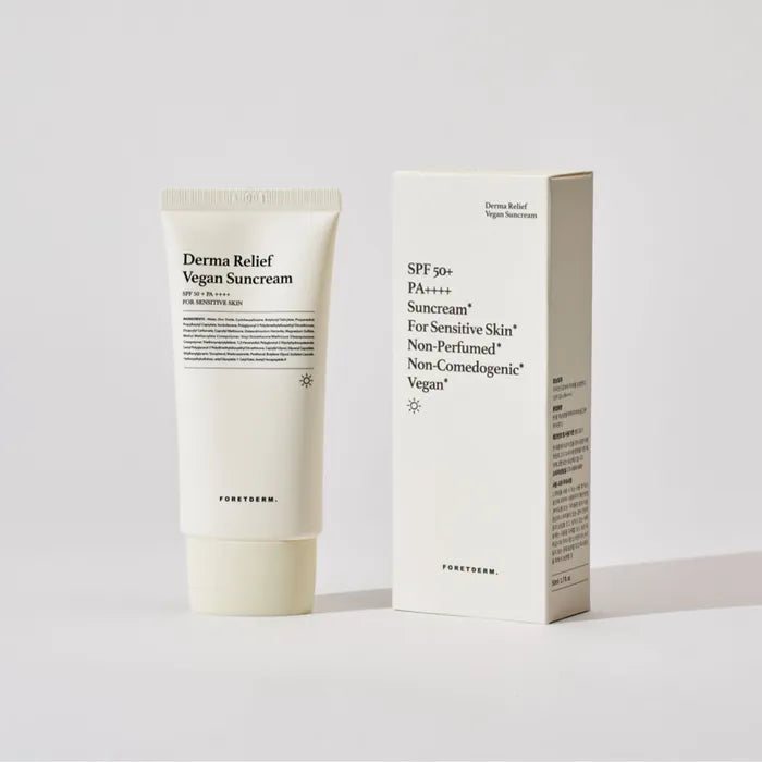 FORETDERM. Derma Relief Vegan Fragrance-Free Mineral Sunscreen SPF50+ PA++++ 50ml