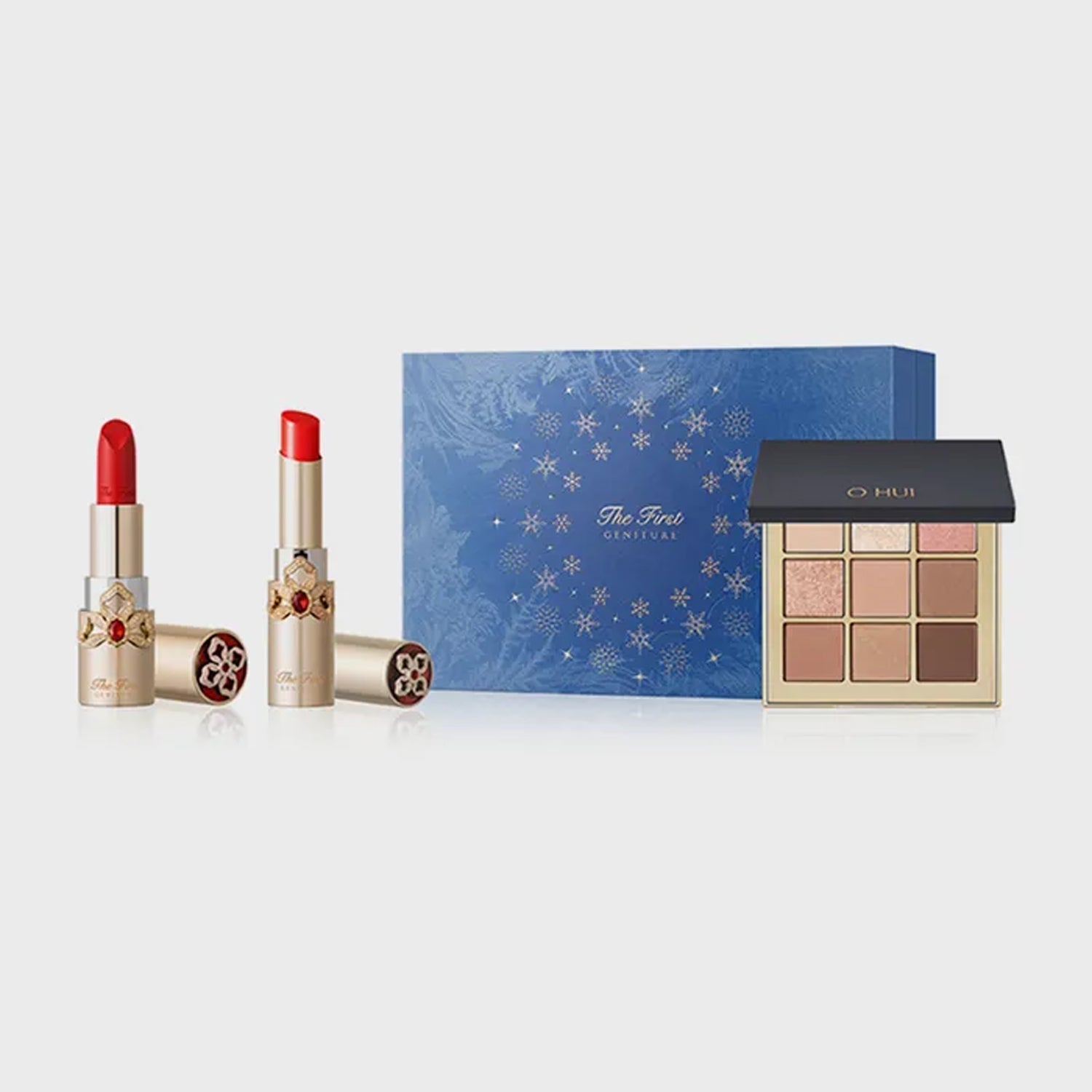 [Gift Packaging] OHUI The First Geniture Lipstick and Lip Balm Duo Holiday Edition