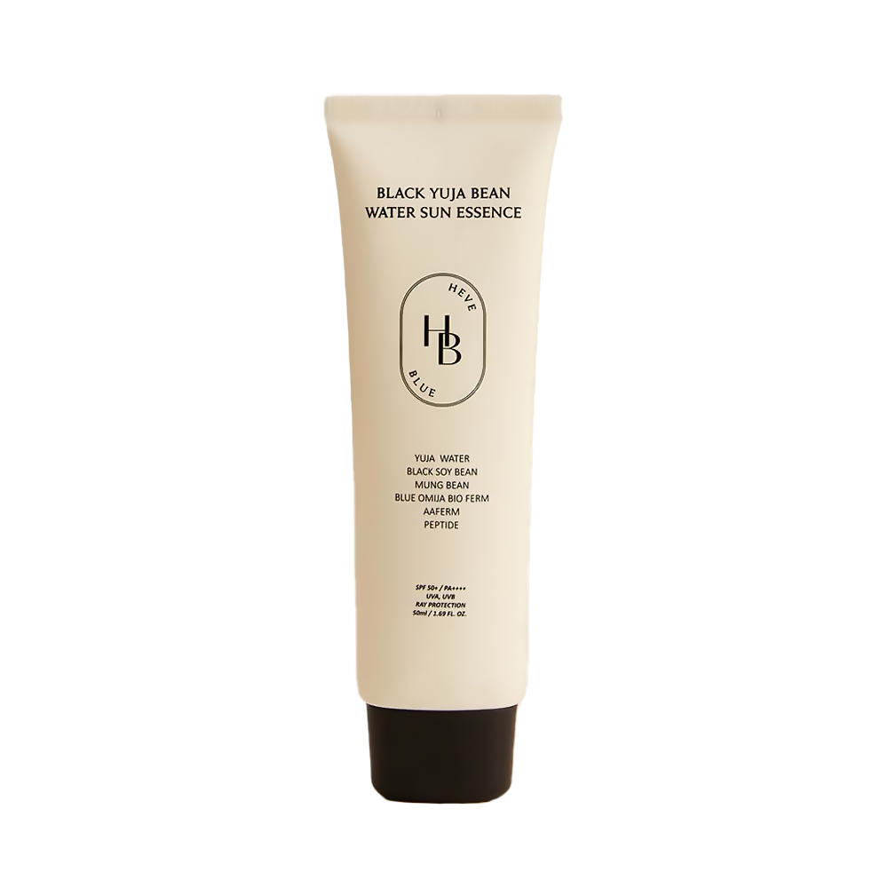 HEVE BLUE Black Yuja Bean Water Sun Essence SPF50+/PA++++ 50ml
