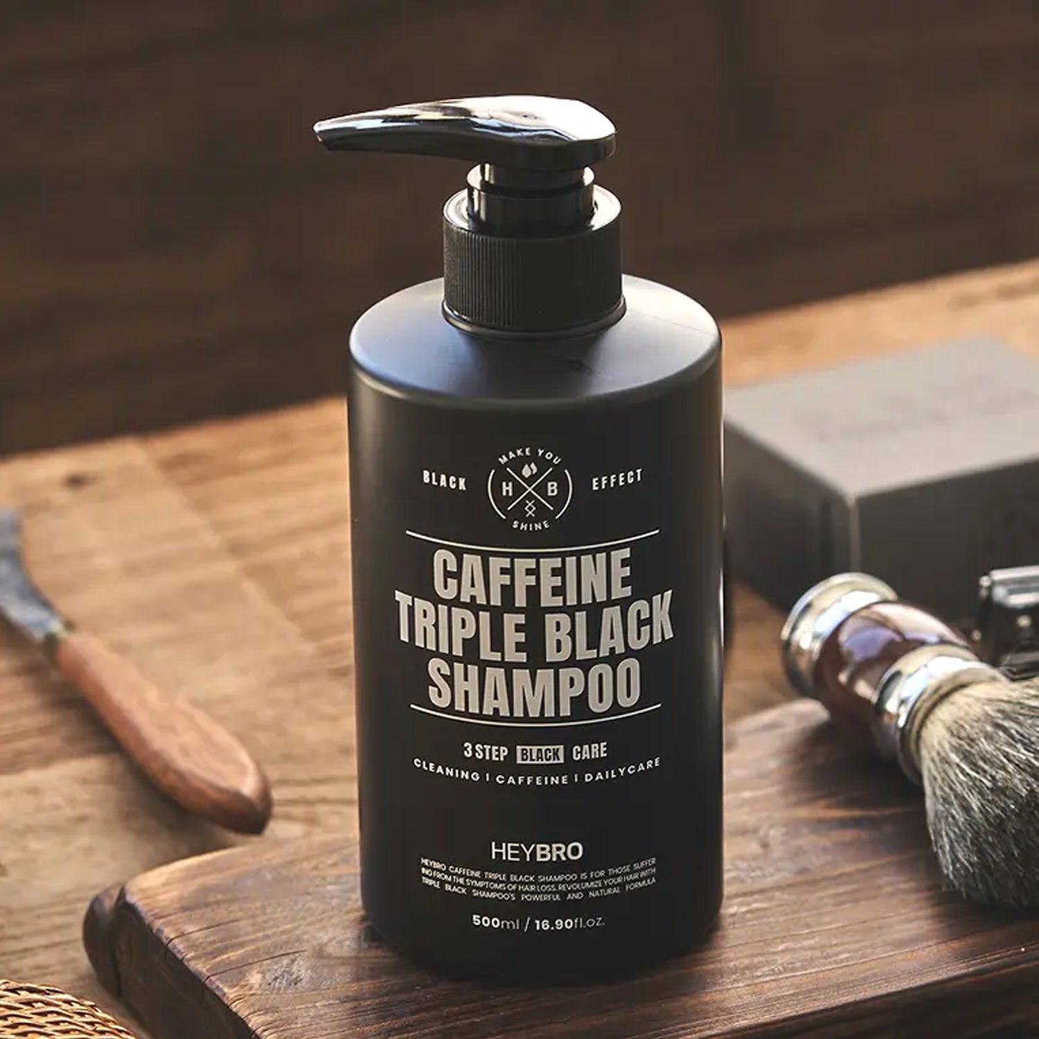 HEYBRO Caffeine Triple Black Shampoo 500ml