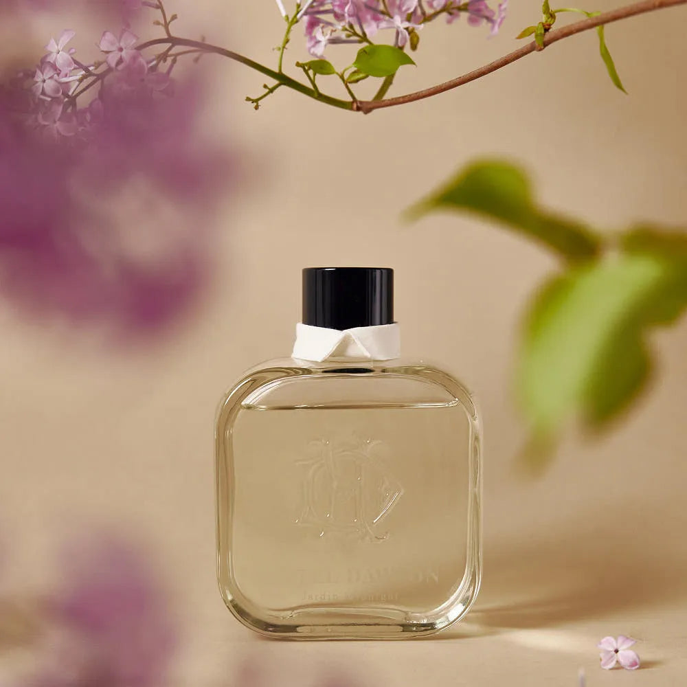 HOTEL DAWSON Jardin Midnight Room Diffuser (250ml) - Aromatic Wood Scent (Main Diffuser + Fur Coaster + 5 Reed Sticks Set)