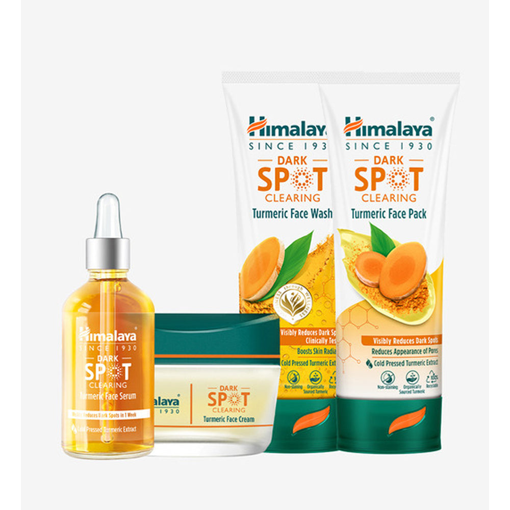 Himalaya Dark Spot Correcting Full 4-Piece Set (Serum 30ml + Cream 50g + Wash 100ml + Mask 100ml)