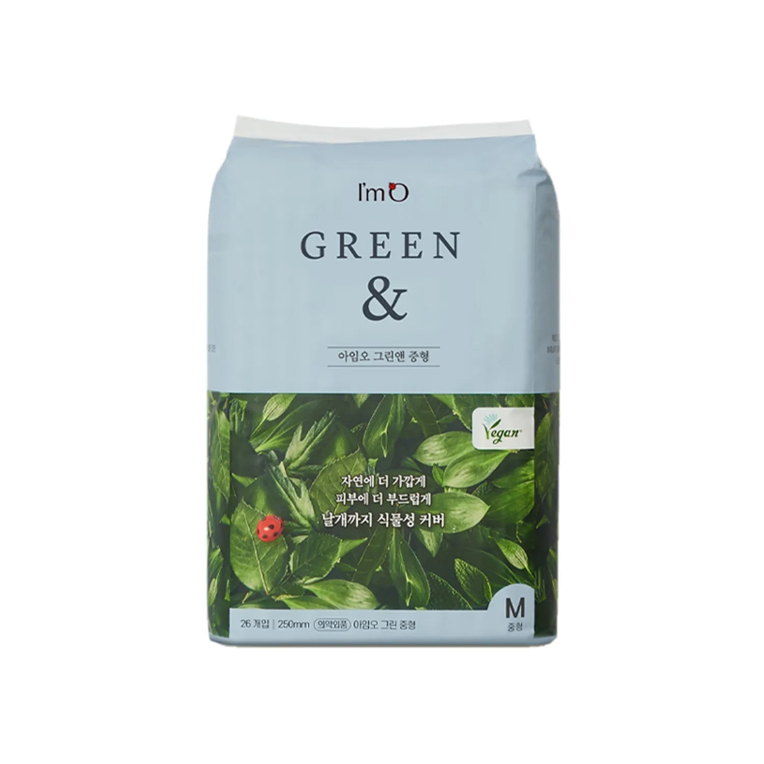I'm O Green & Sanitary Pads Medium Size (26 Pads per Pack) – 4 Packs
