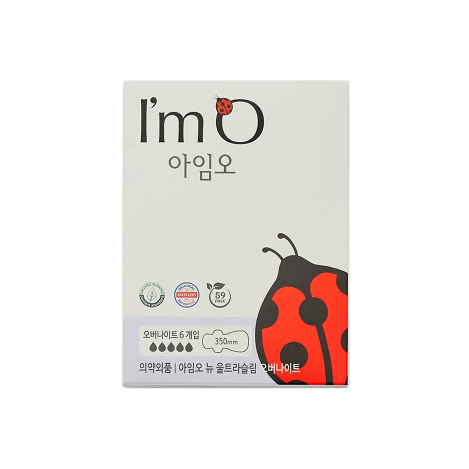 I'm O Organic Sanitary Pads Overnight – 10 Packs