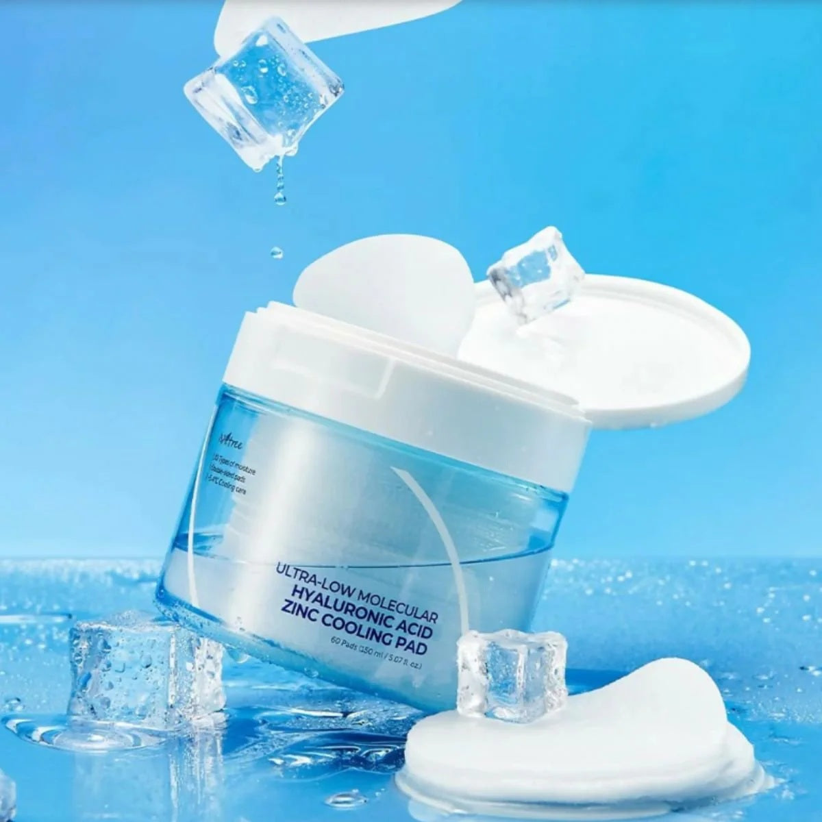 Isntree Ultra-low Molecular Hyaluronic Acid Zinc Cooling Pad 150ml 60ea