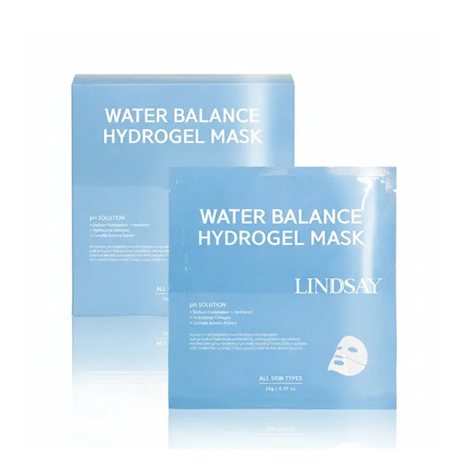 LINDSAY Water Balance Hydrogel Mask 10 Sheets