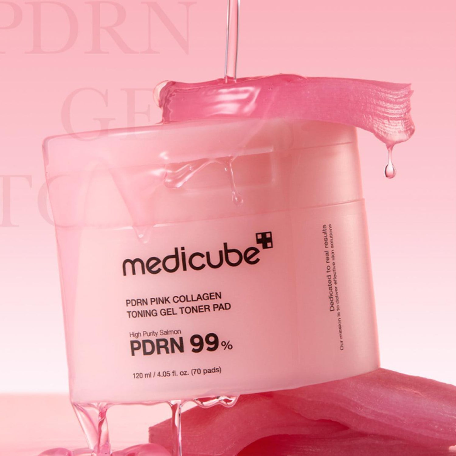 MEDICUBE PDRN Pink Collagen Toning Gel Toner Pad 70 Sheets