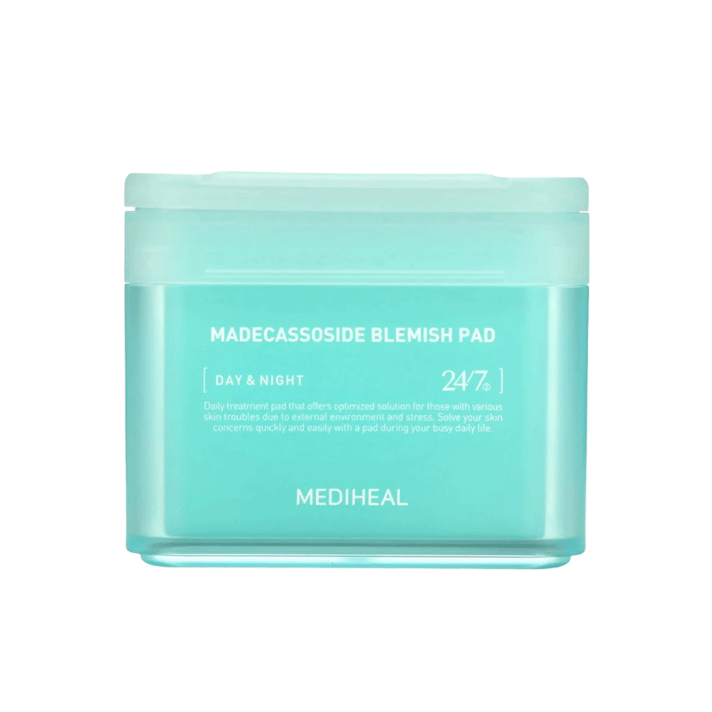 MEDIHEAL Madecassoside Blemish Pad 100 Pads -  is a skincare product designed to soothe, hydrate, and improve the overall appearance of the skin.