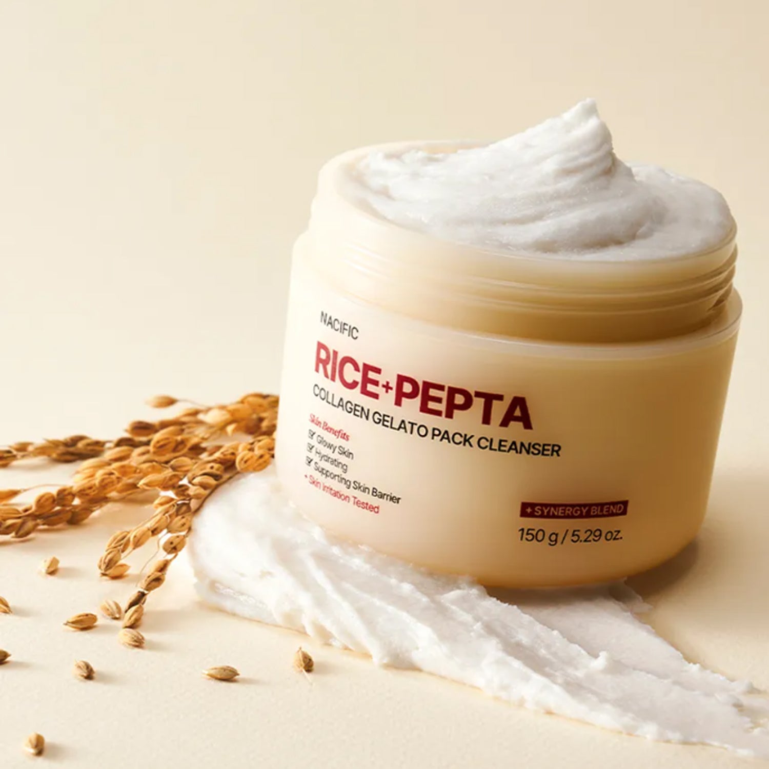 NACIFIC Rice Pepta Collagen Gelato Pack Cleanser 150g