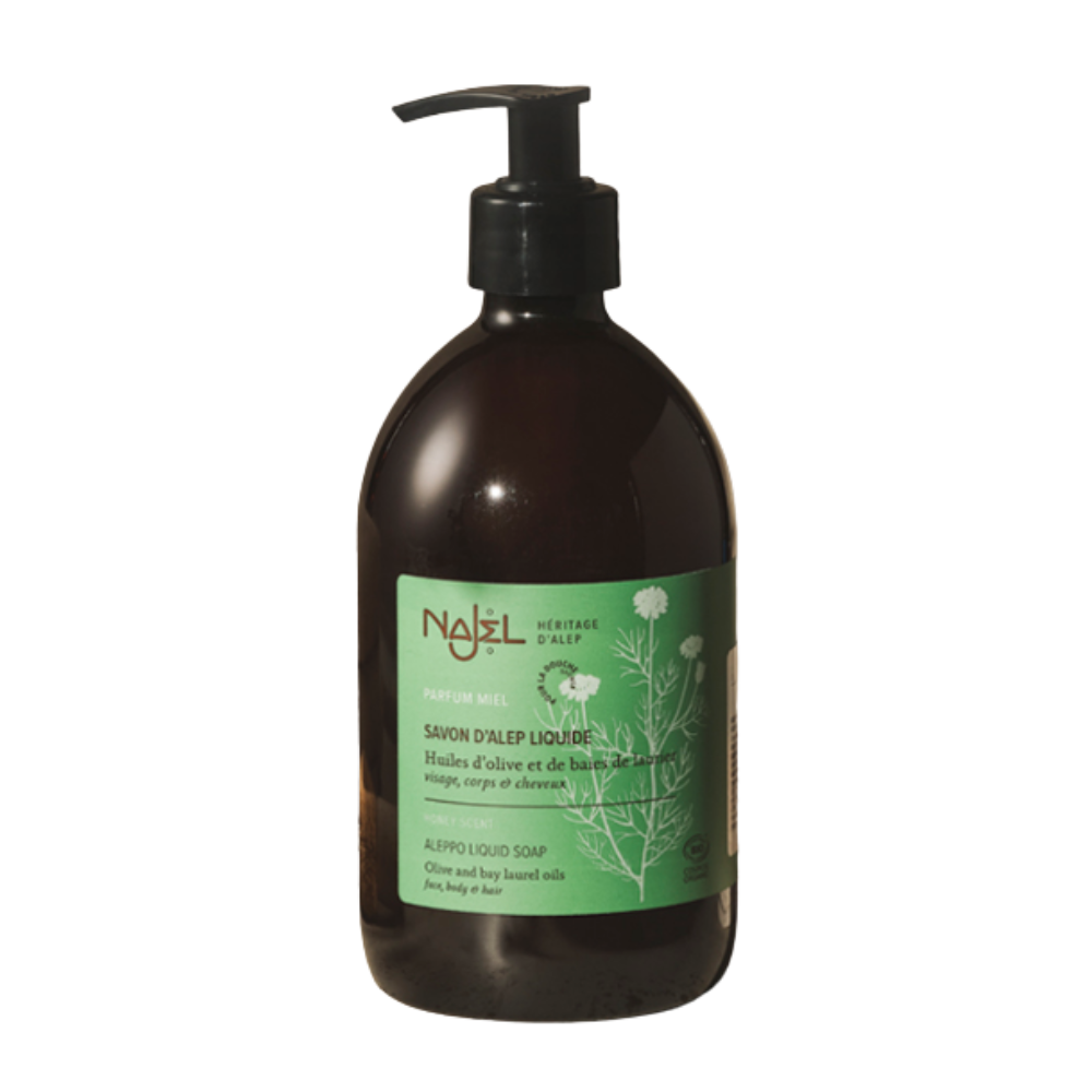 NAJEL Liquid Soap Honey Scent – Natural Cleansing Pore Soap for Keratosis & Trouble Care 500ml