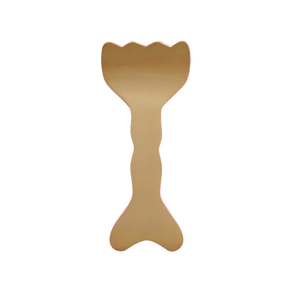 NOTDAM Bangjja Brassware Tulip Scalp Gua Sha Massager with Complimentary Jeogori Gift