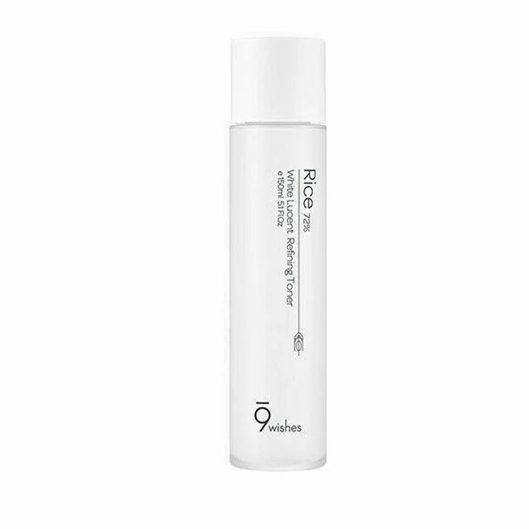(Matthew) 9wishes Rice 72% White Lucent Refining Toner 150ml - DODOSKIN
