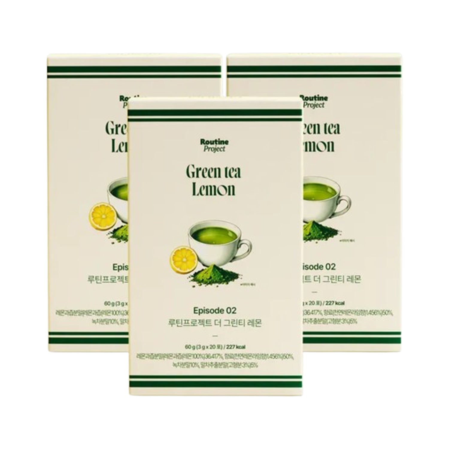 Routine Project The Green Tea Lemon 3 BOX