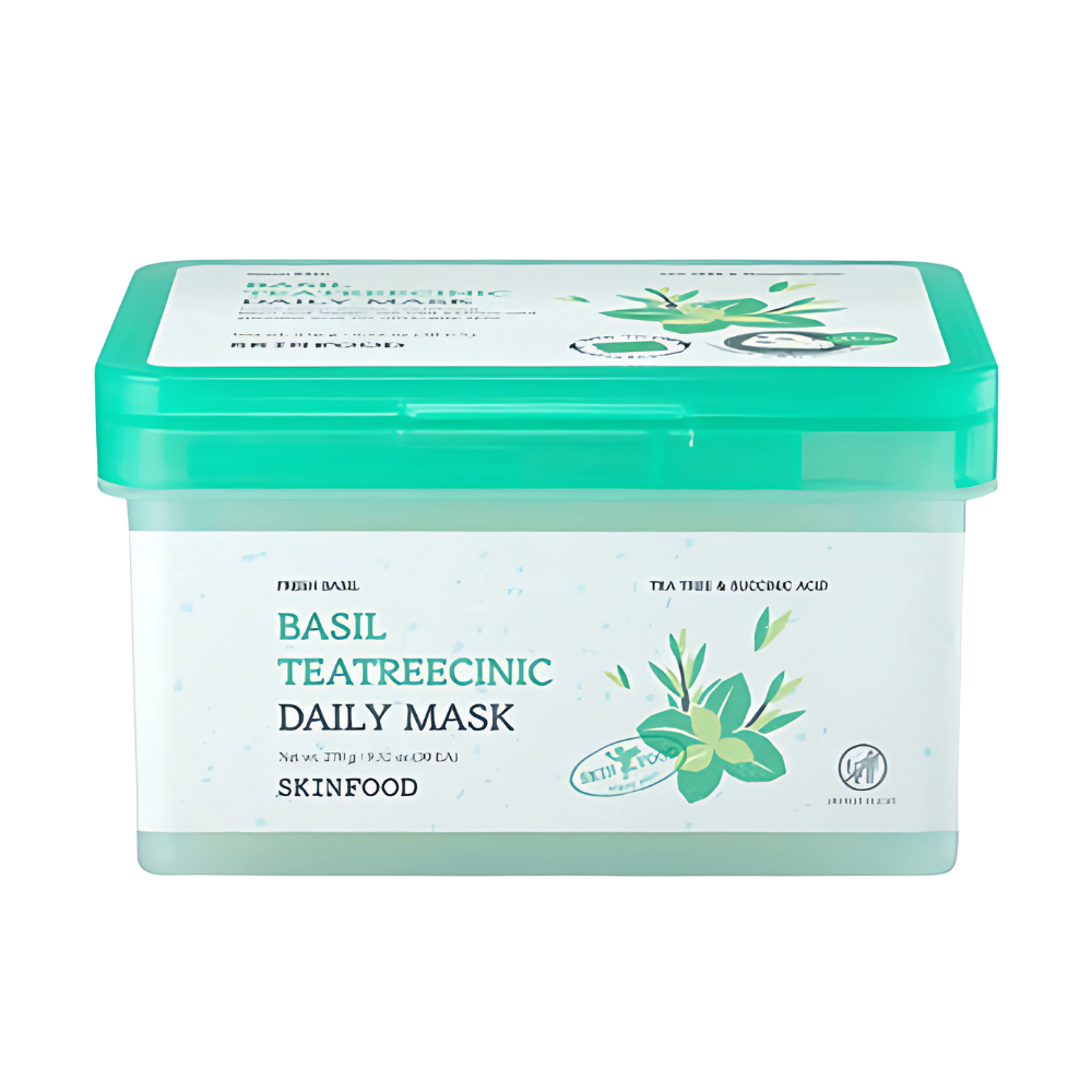 SKINFOOD Basil Tea Tree C-Nic Daily Mask 270g (30 Sheets)