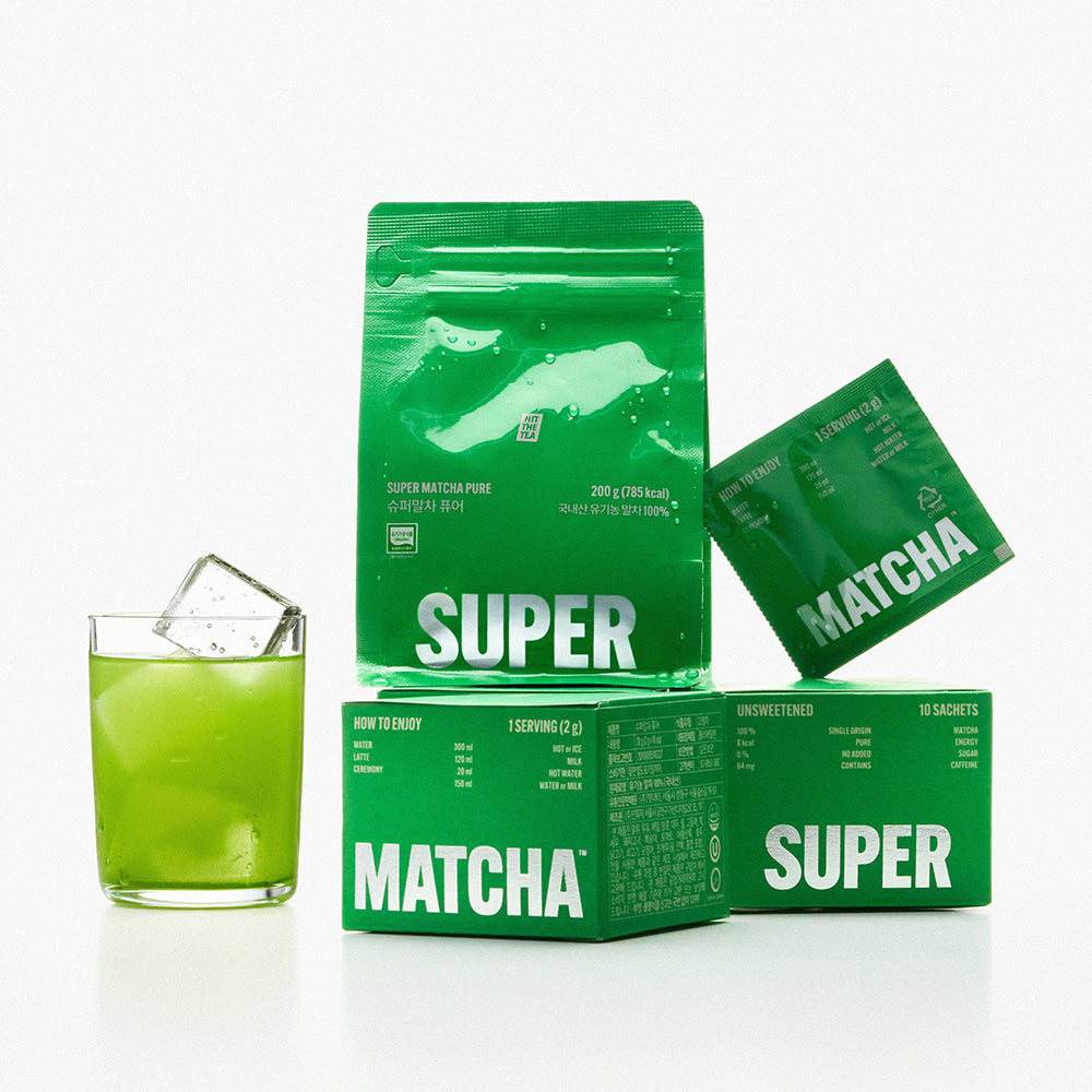 SUPER MATCHA Pure Ceremony Organic Matcha Powder Pocket (2g x 10 Pockets)
