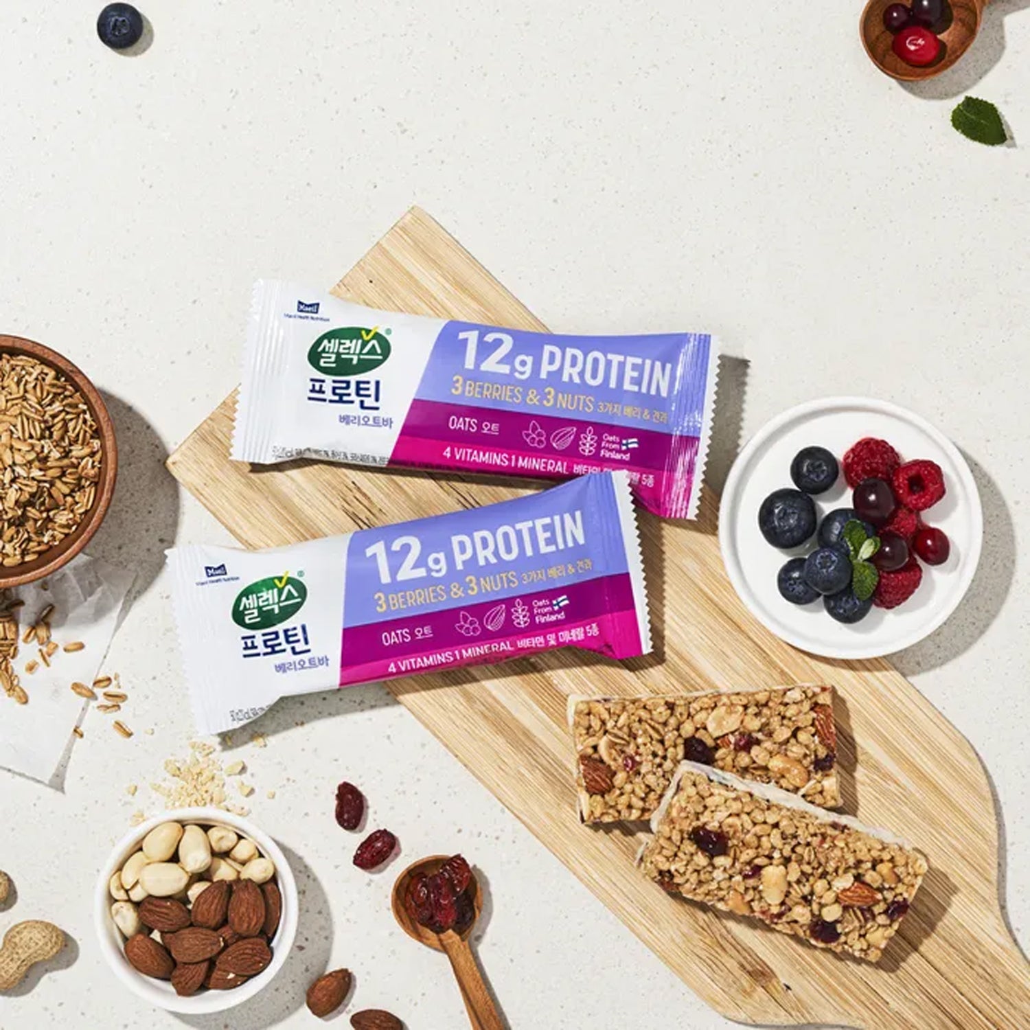 Selex Protein Berry Oat Bar 2 Boxes (12 Pieces)