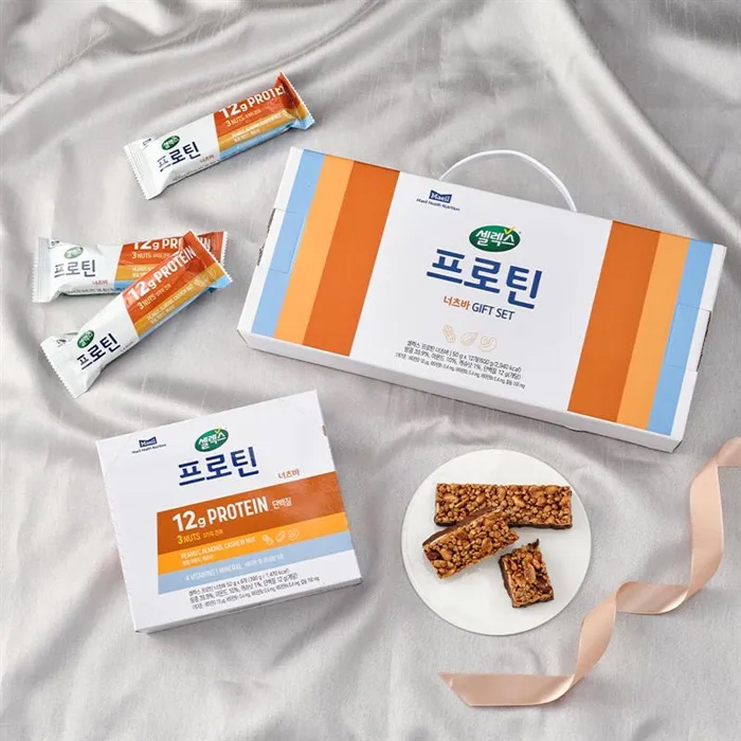 Selex Protein Nuts Bar Gift Set (50g × 6 pcs × 2 Boxes)