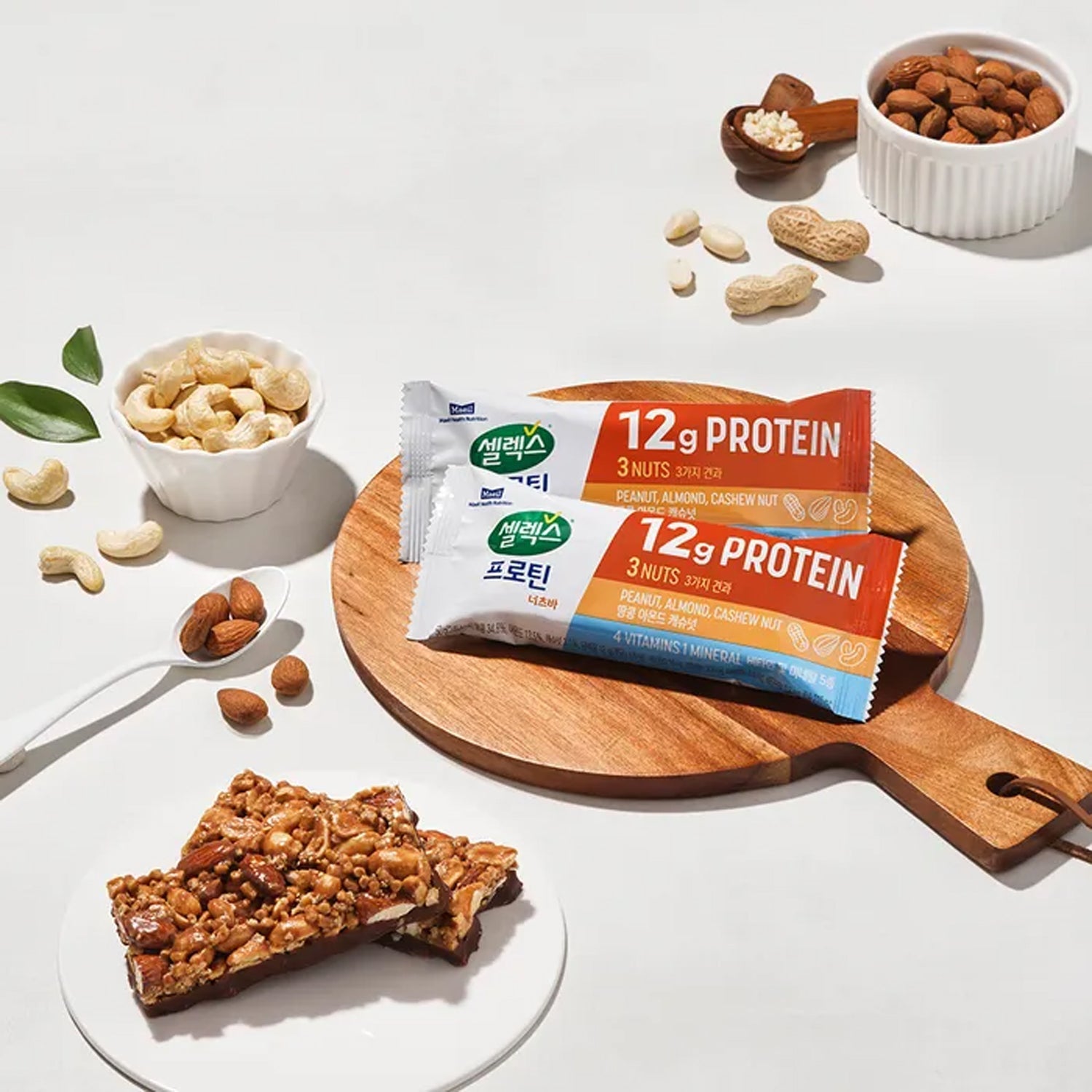 Selex Protein Nuts Bar Gift Set (50g × 6 pcs × 2 Boxes)