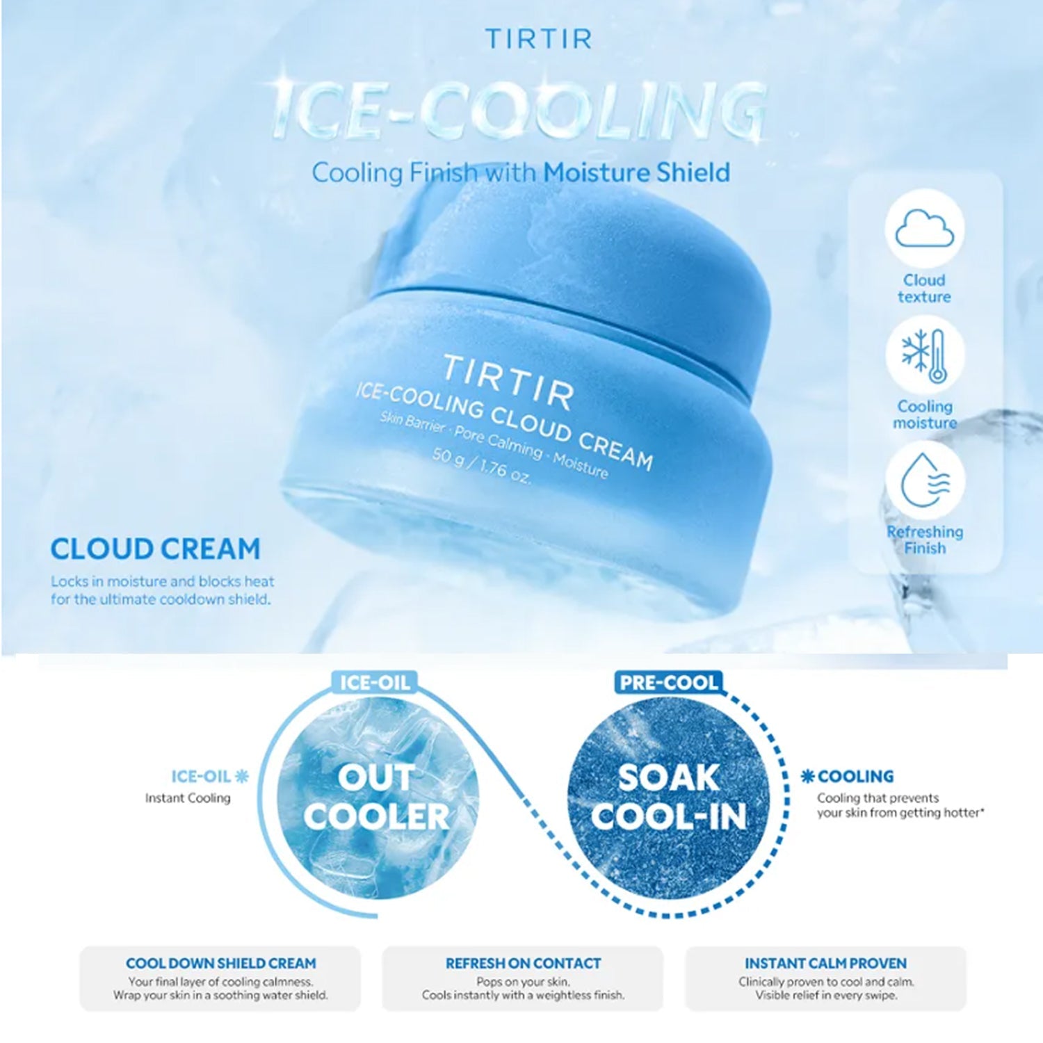 TIRTIR Ice-Cooling Cloud Cream 50g