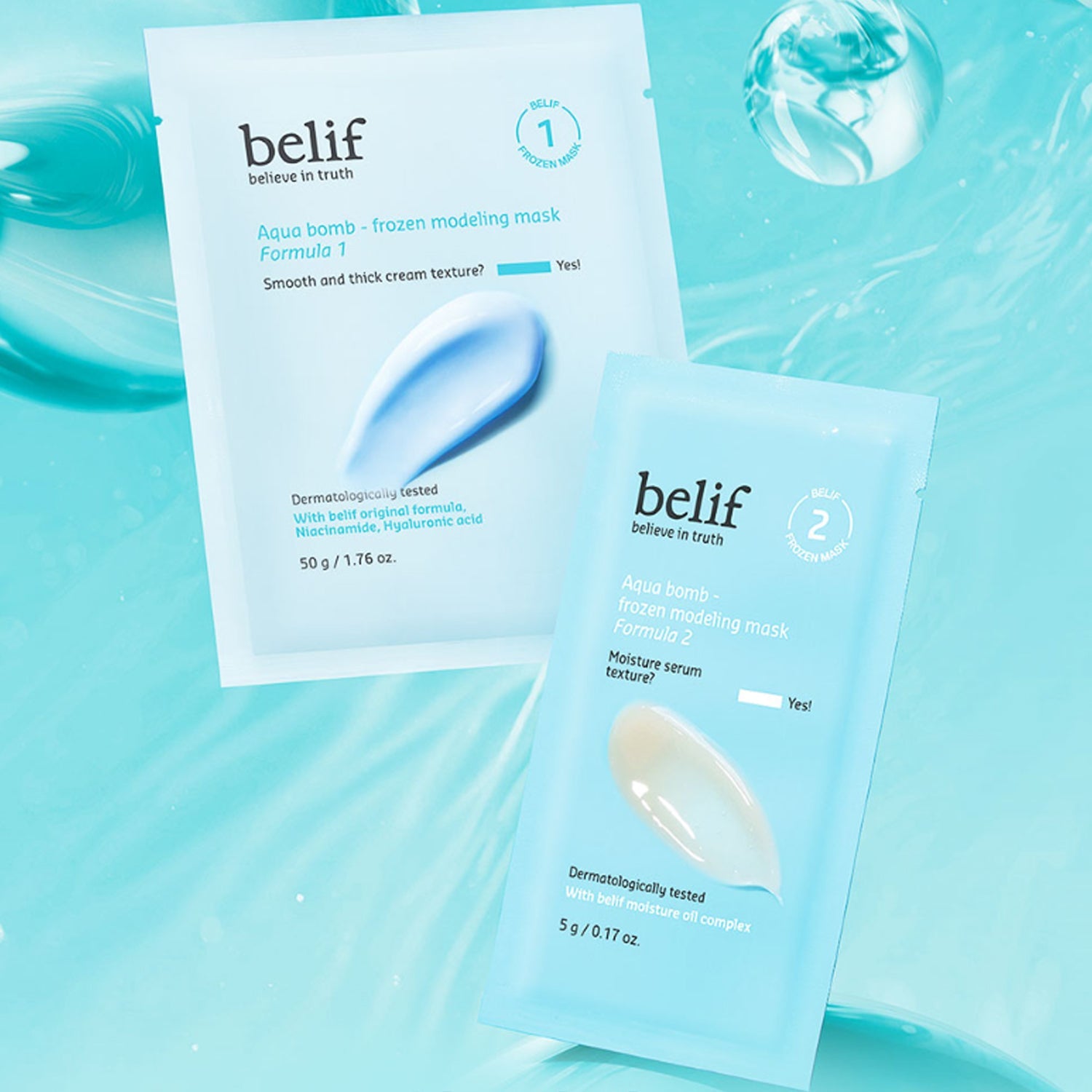 belif Aqua Bomb - Frozen Modeling Mask 55g × 4ea