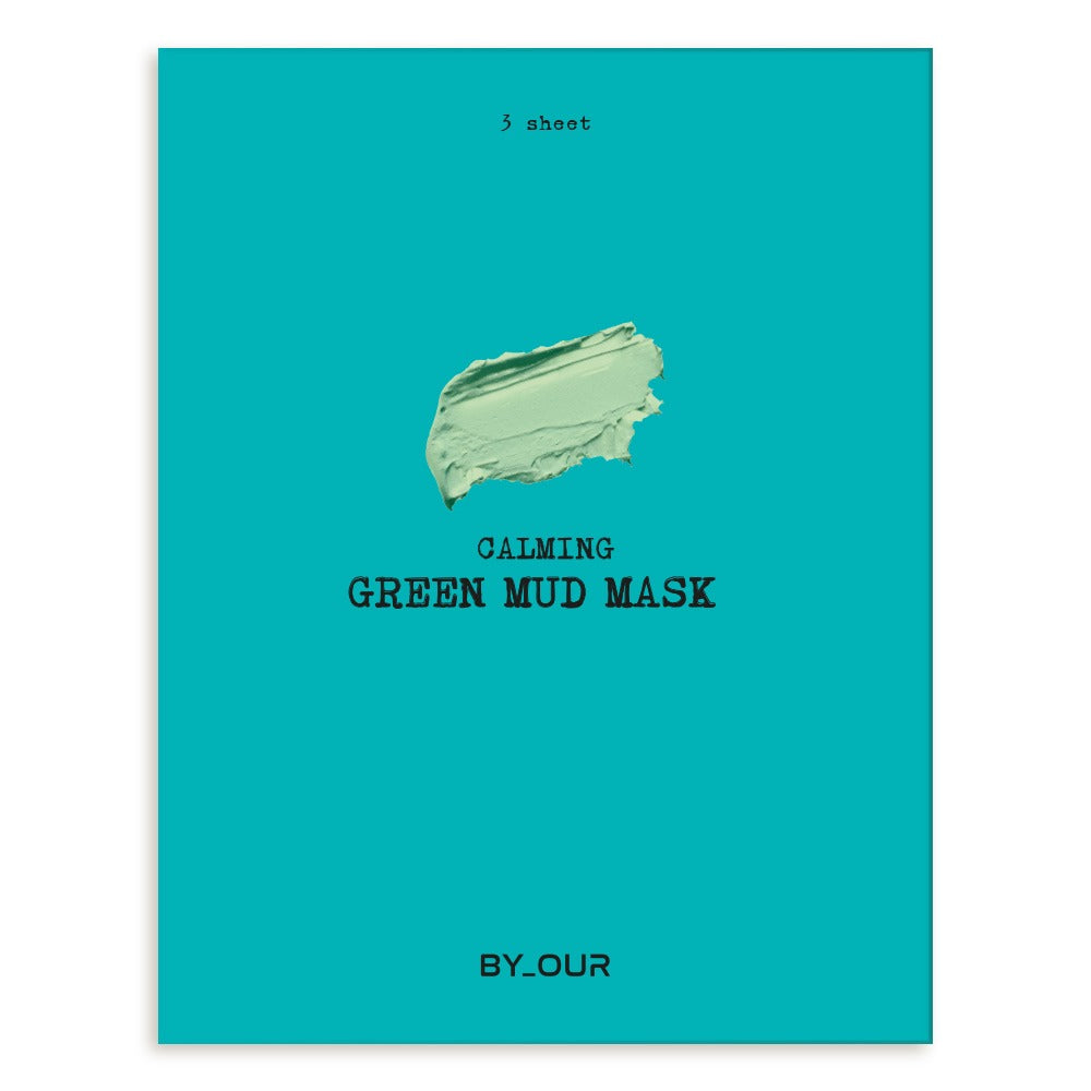 BY_OUR Calming Green Mud Mask 1 Box (13g*3ea)