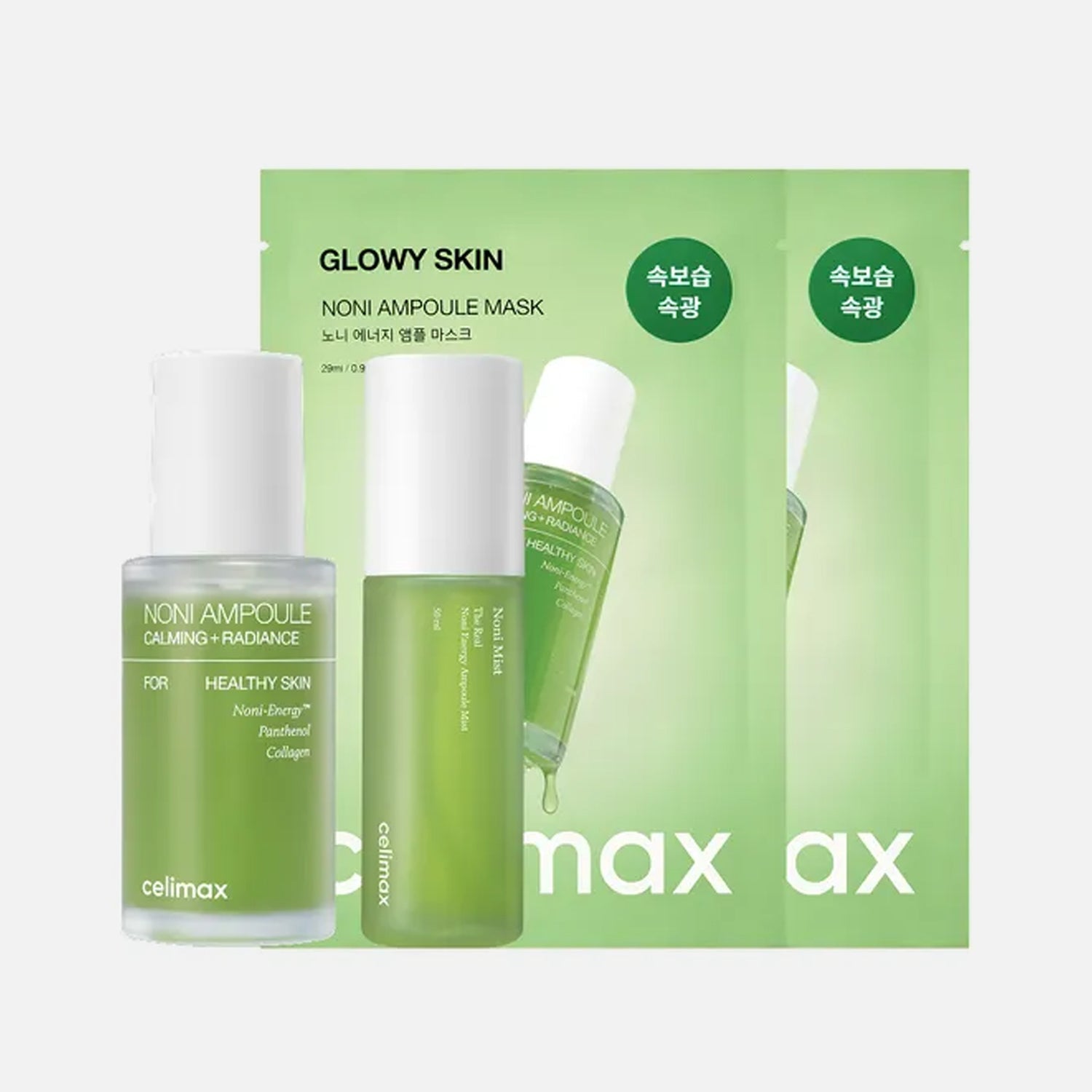 celimax Noni Ampoule 30ml + Noni Mist 50ml + 2 Noni Mask Sheets Set