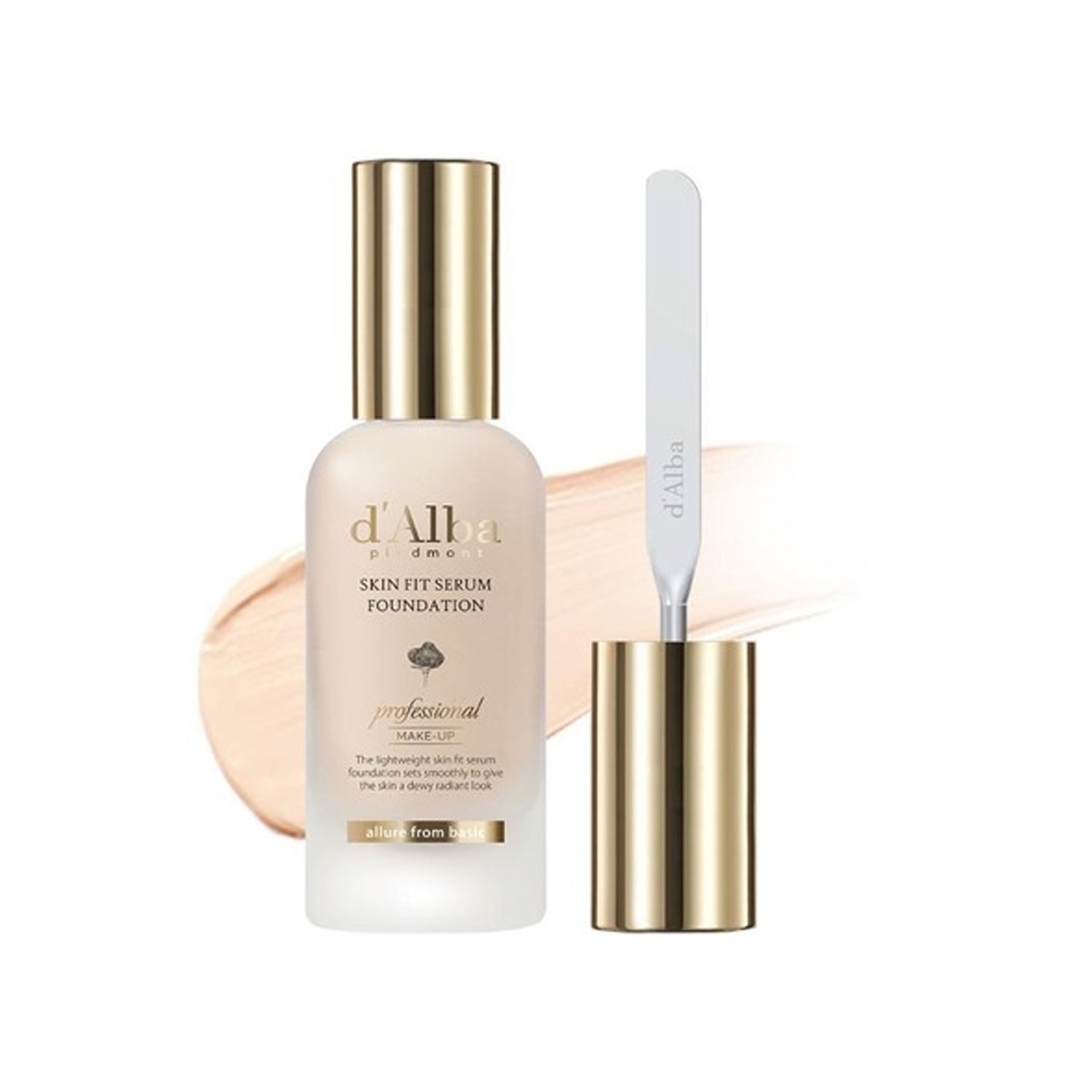 d'Alba Skin Fit Serum Foundation (Spatula) 40ml 2 Colors
