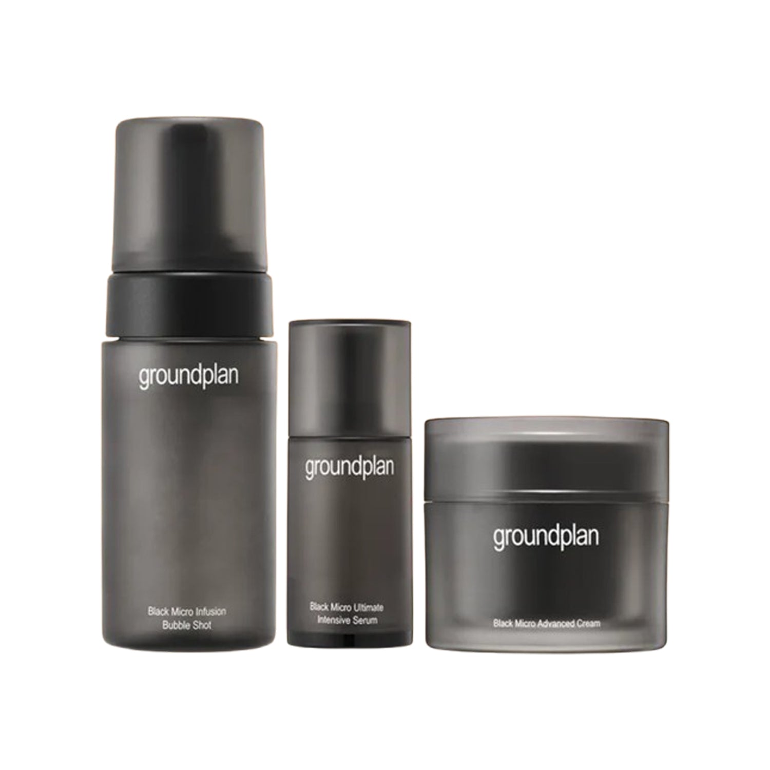 groundplan Black Micro 3pcs Set