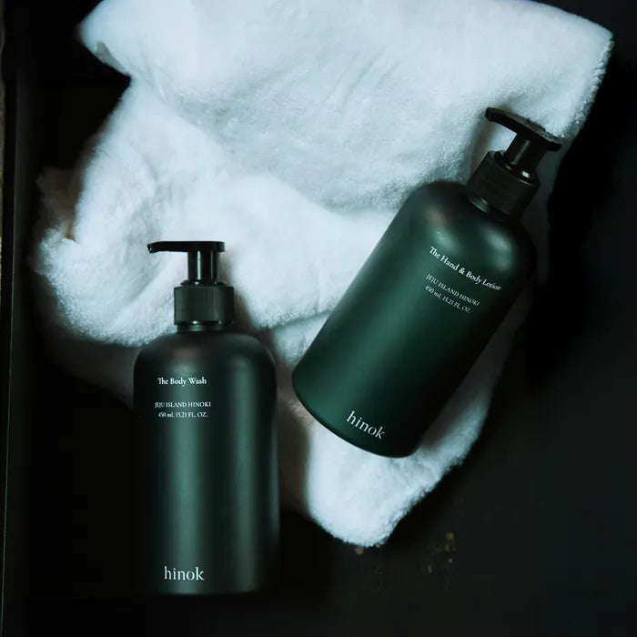 hinok [New Year Gift Wrapped] Body Care Set - Jeju Hinoki Cypress Body Wash & Lotion