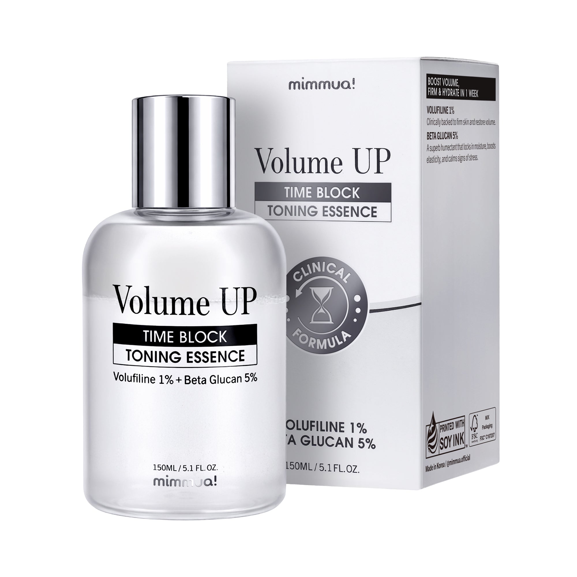 mimmua! Volume Up Time Block Toning Essence 150ml