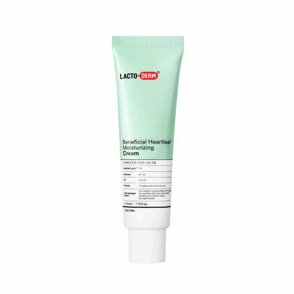 (Mhark) Lactoderm Beneficial Heartleaf Moisturizing Cream 50ml - DODOSKIN